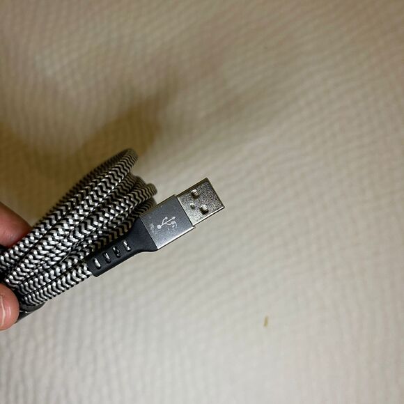 Braided USB-A to USB-C Fast Charging Cable 74 Inch High Speed Charger Cord - Picture 3 of 6